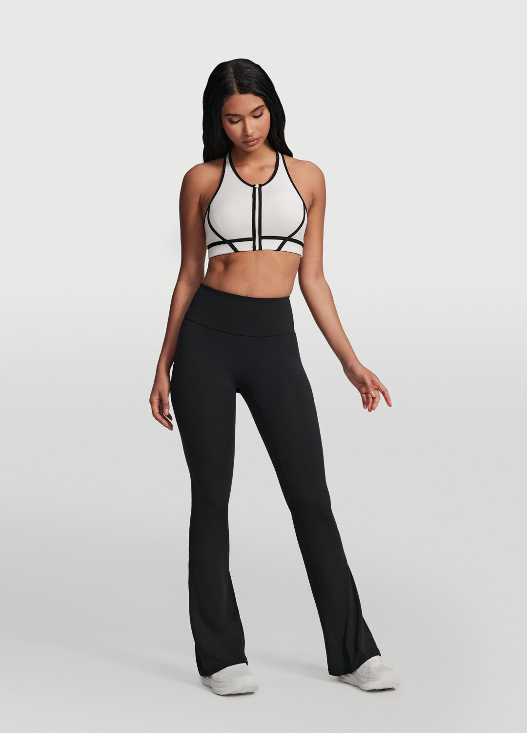 High-Waisted Foxy Flare Leggings (Color: Black) | BetterMe Store