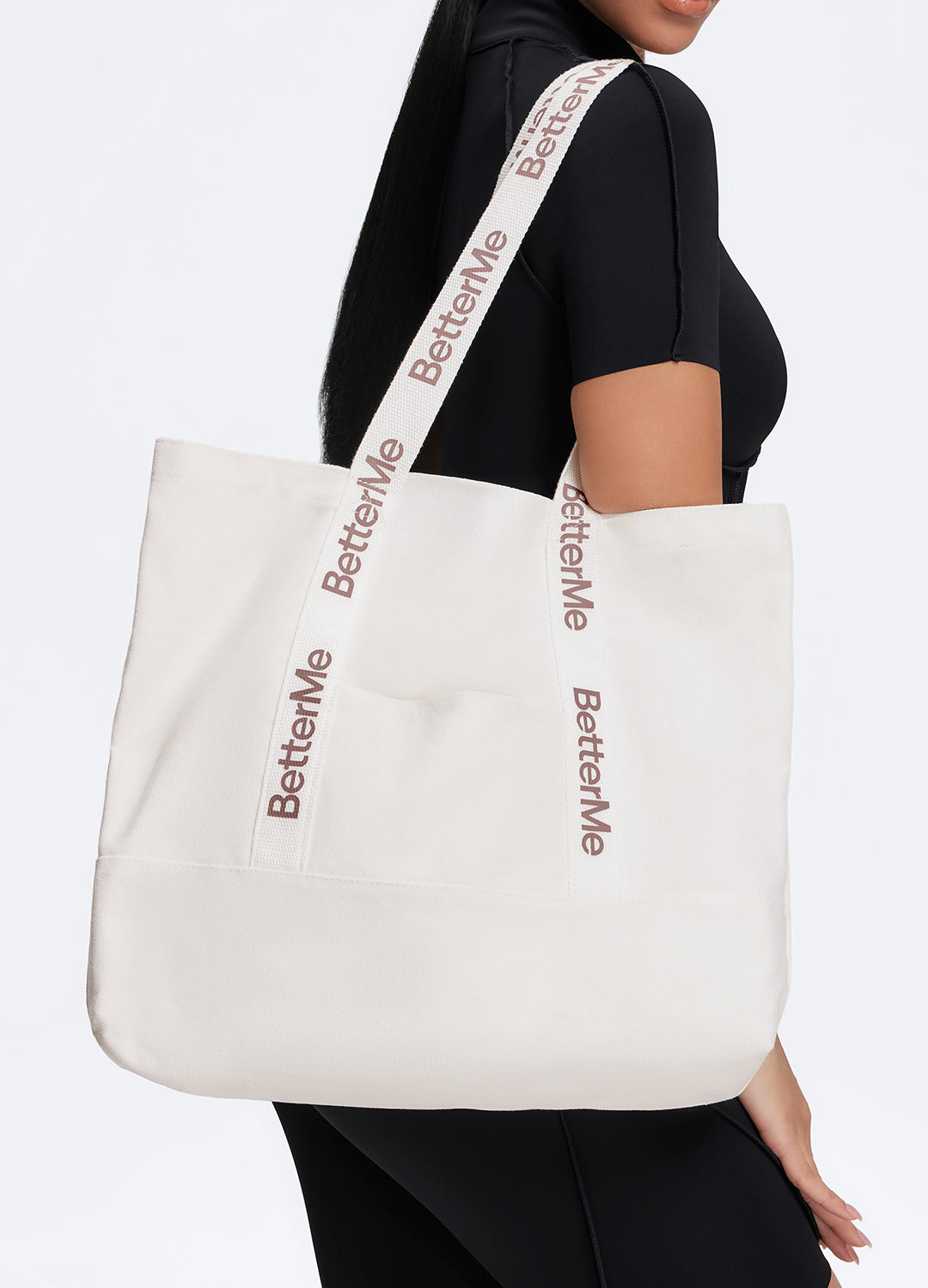 Canvas Tote Bag (Color: Ivory) | BetterMe Store Canvas Tote Bag (Color: Ivory) | BetterMe Store
