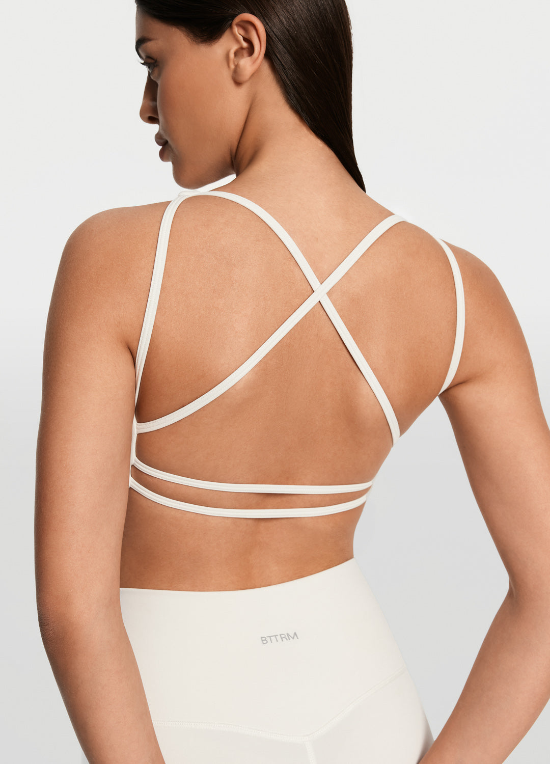 Criss Cross Back Top (Color: White) | BetterMe Store
