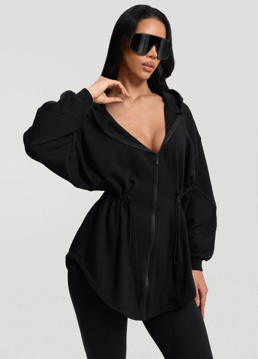 Pilates Princess Drawcord Hoodie (Color: Black) | BetterMe Store