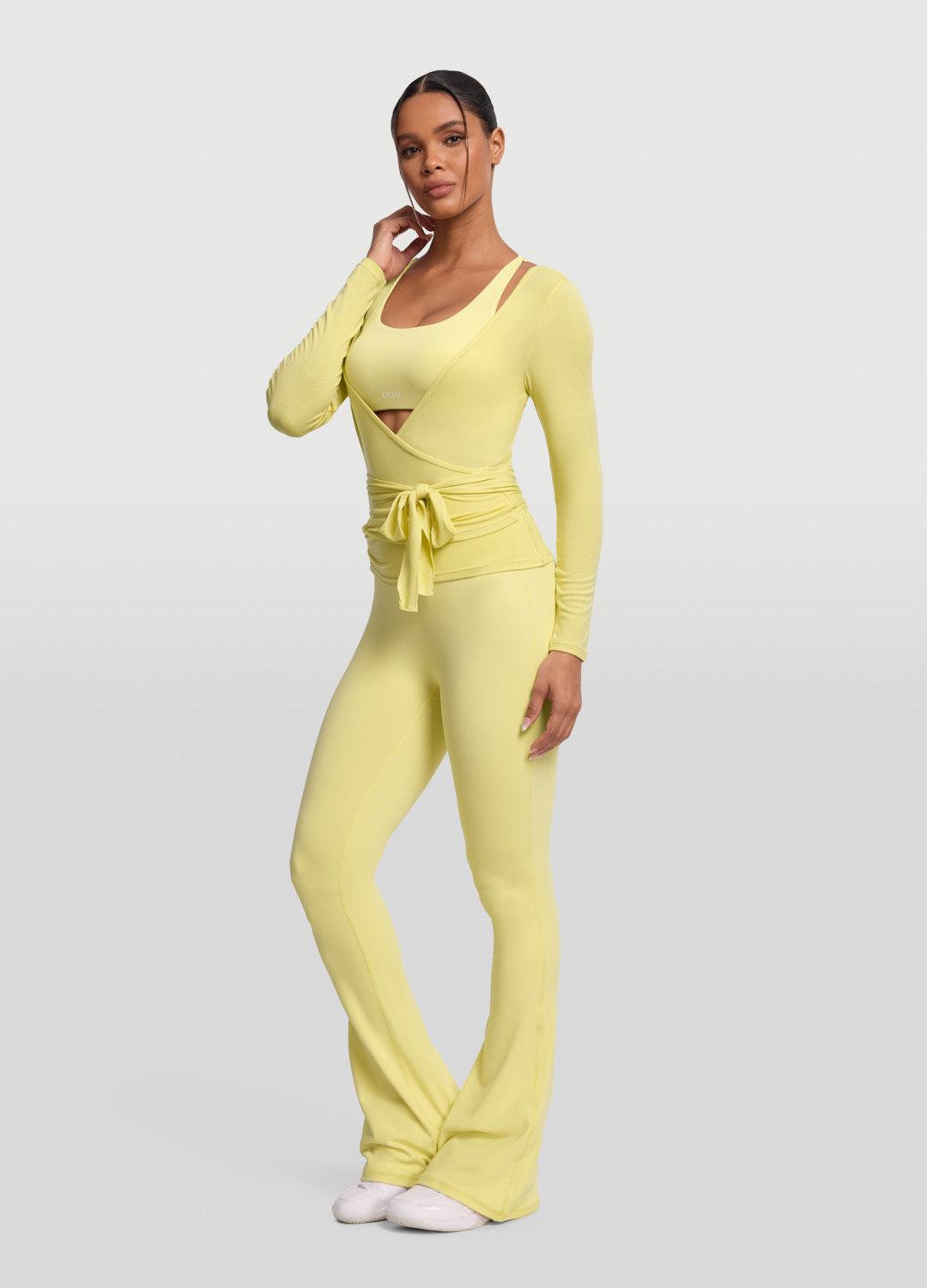 Willowmena Wrap Top - Lime