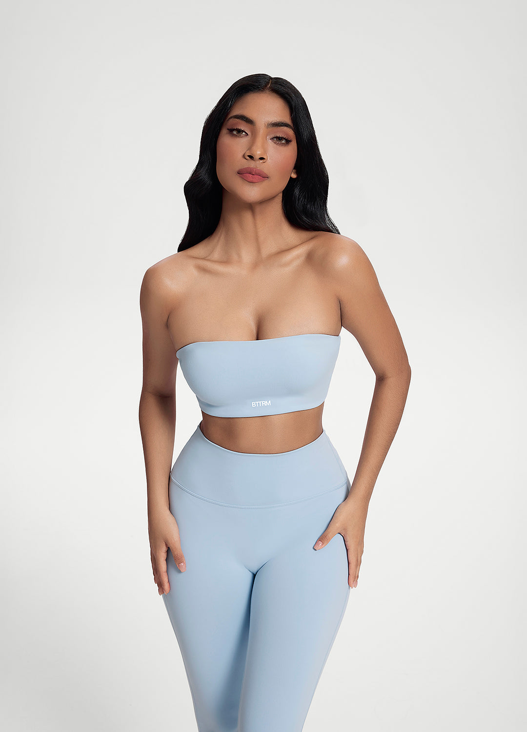 Back-Clasp Bandeau Top (Color: Sky Blue) | BetterMe Store