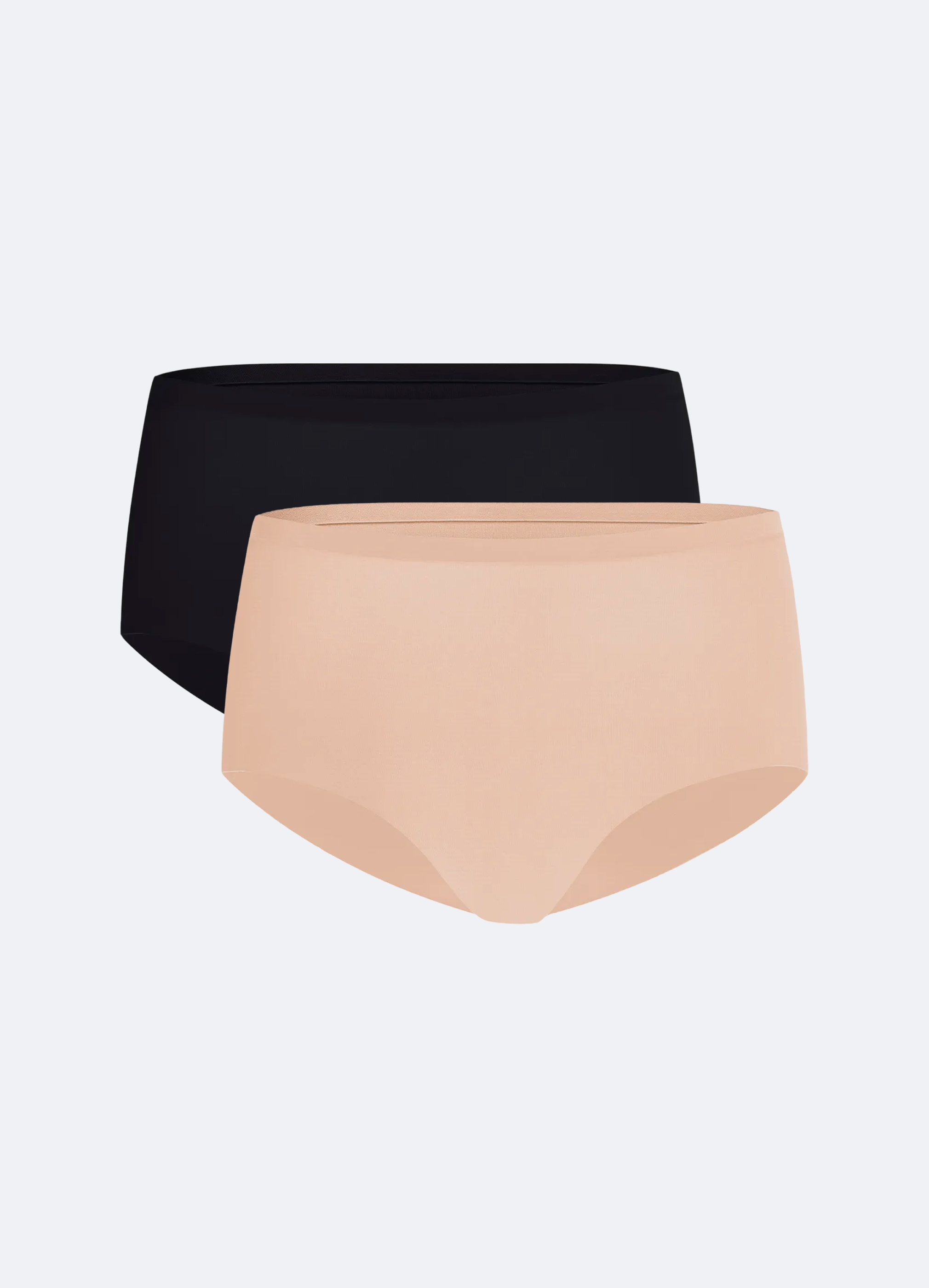 Seamless Mid Rise Boyshort 2 Pack Color Black Nude BetterMe Store seamless-mid-rise-boyshort-2-pack-color-black-nude-betterme-store
