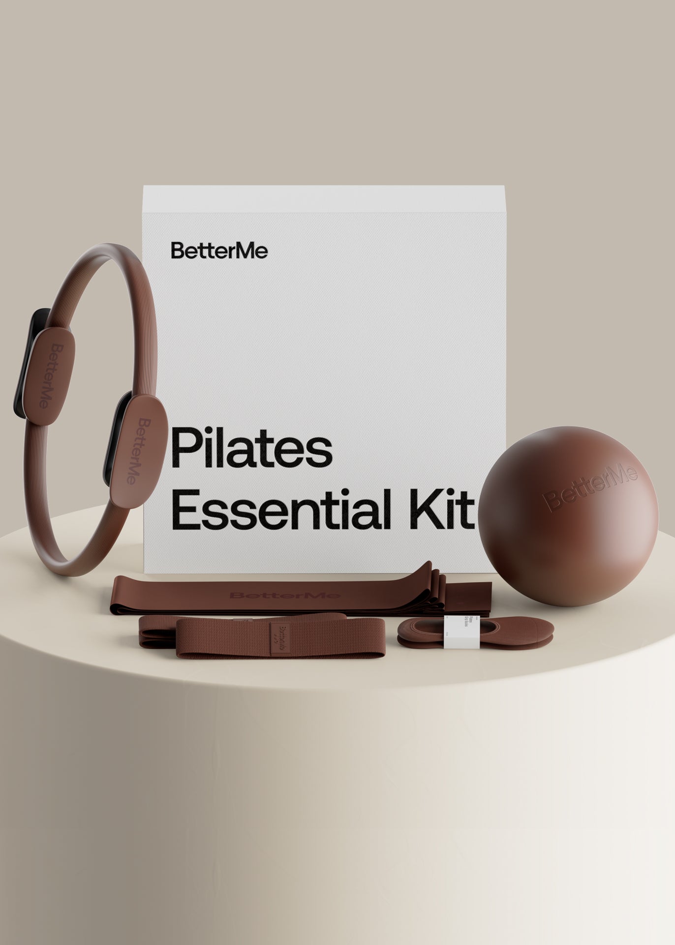 Pilates Essential Kit (Color: Chocolate Brown) | BetterMe Store