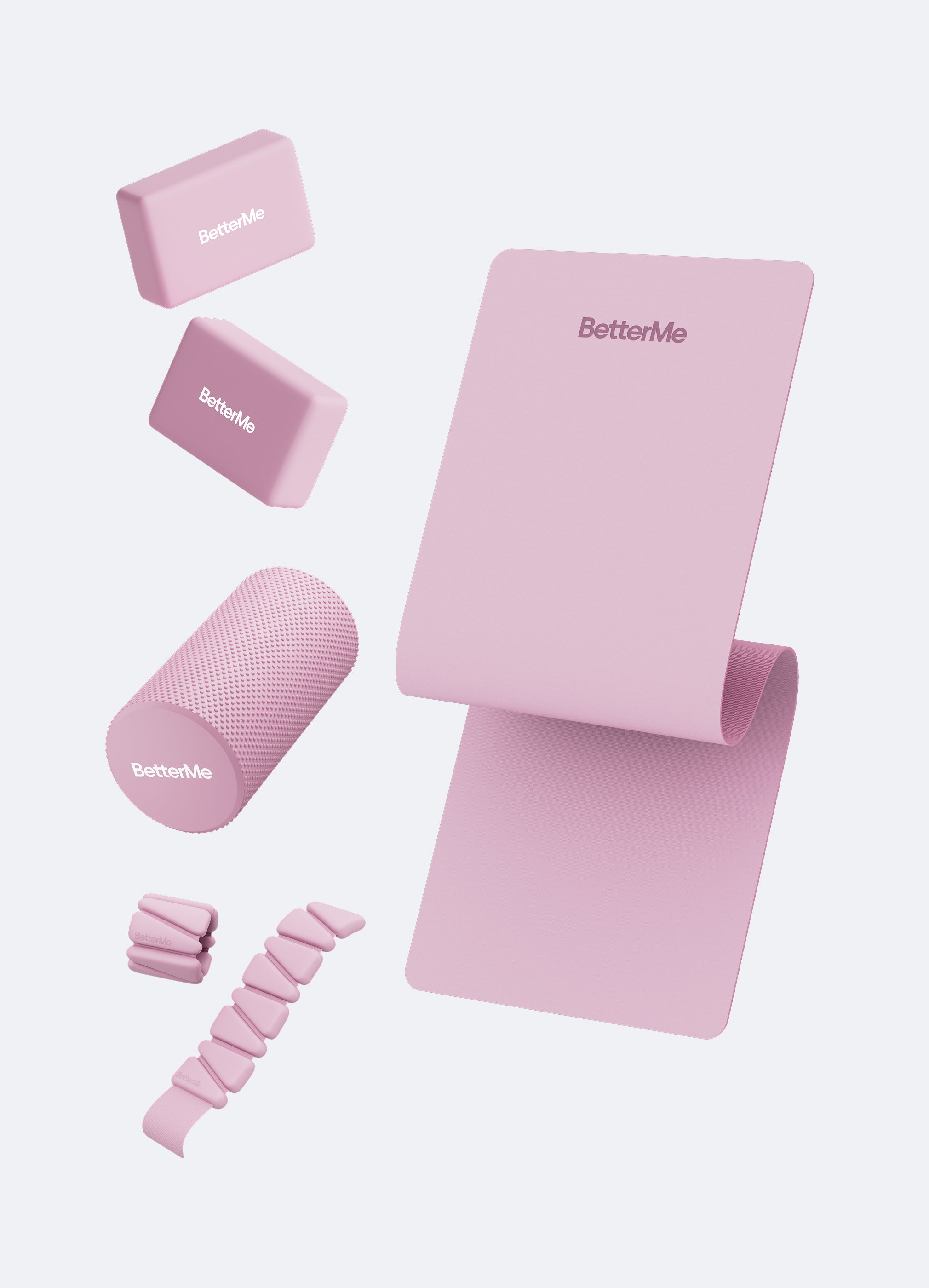 Ultimate Yoga Kit (Color: Raspberry Pink) | BetterMe Store