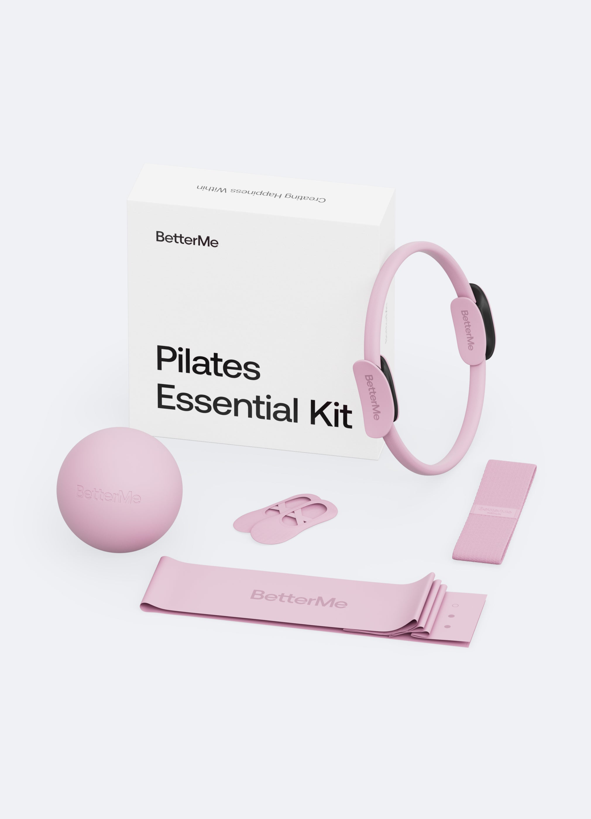 Pilates Essential Kit (Color: Raspberry Pink) | BetterMe Store