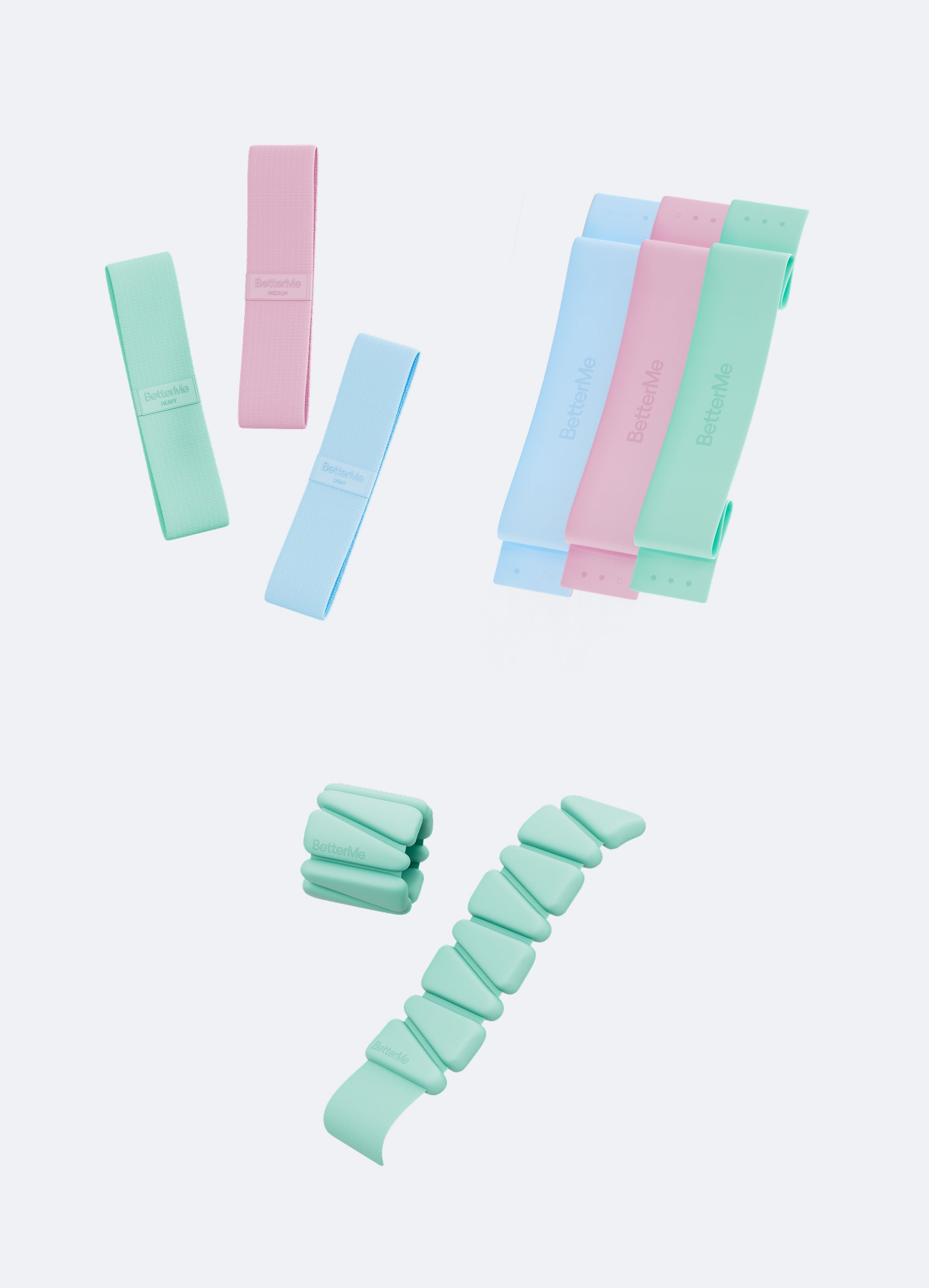 Pilates Travel Kit (Color: Subtle Mint) | BetterMe Store