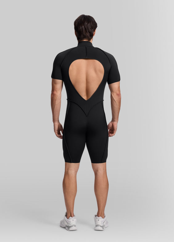 Sleek Shorts Open-Back Herosuit