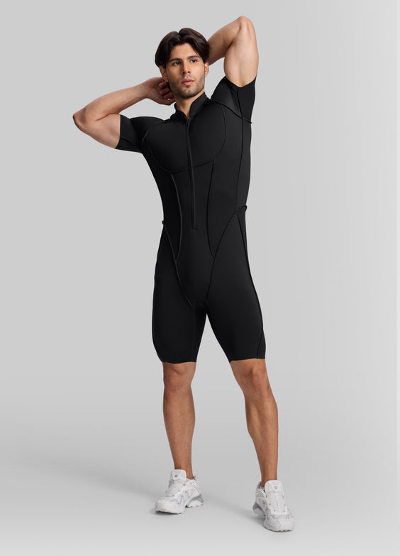 Sleek Shorts Open-Back Herosuit
