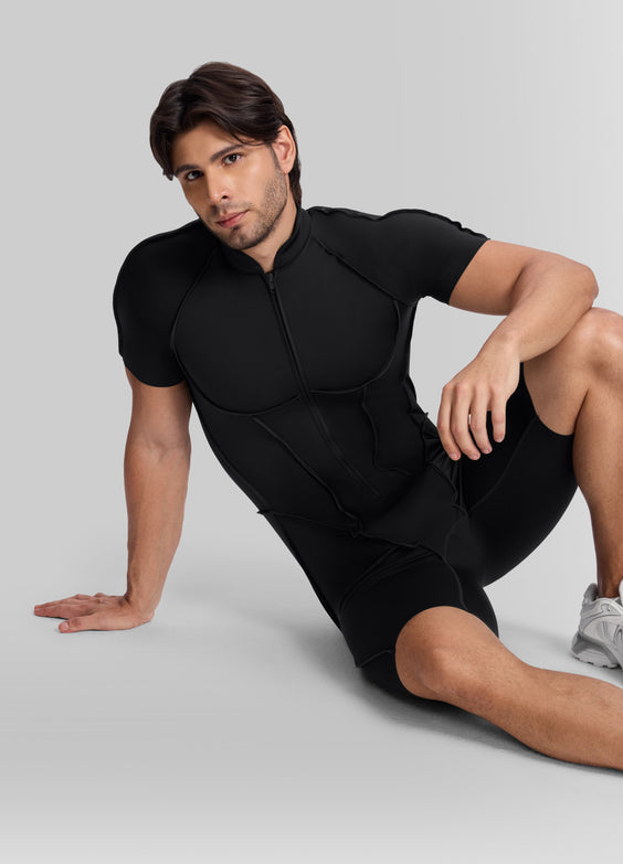Sleek Shorts Open-Back Herosuit