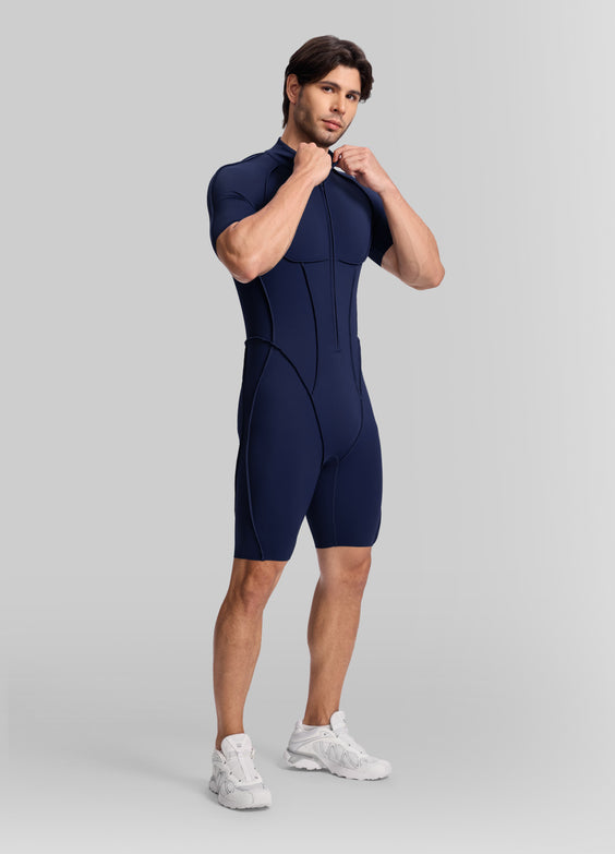 Sleek Shorts Open-Back Herosuit