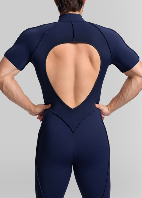 Sleek Shorts Open-Back Herosuit