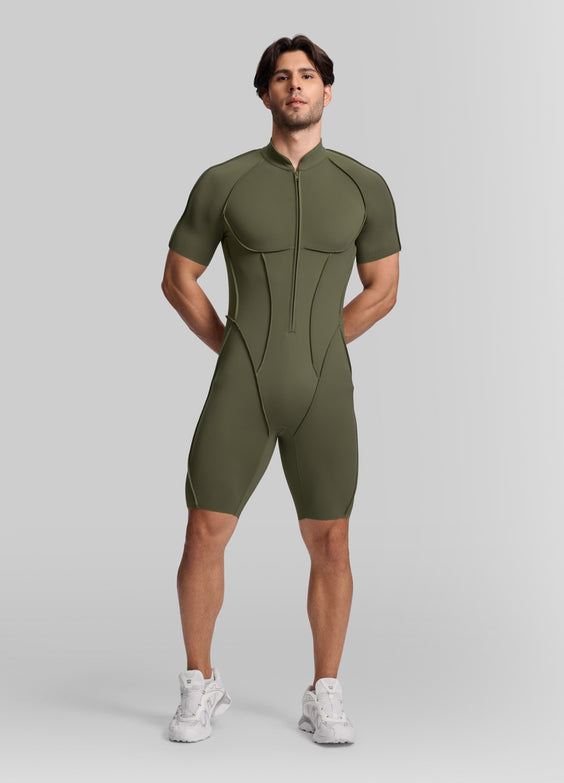 Sleek Shorts Open-Back Herosuit