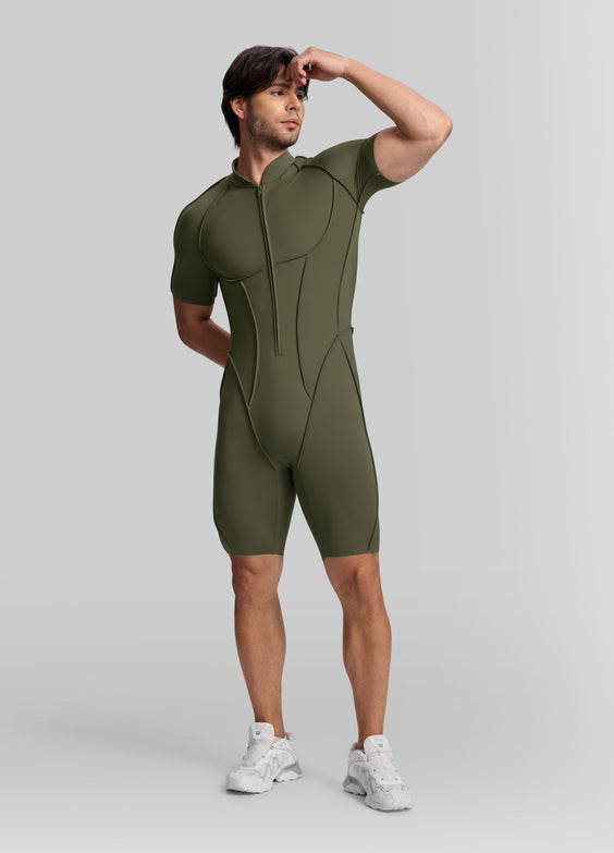 Sleek Shorts Open-Back Herosuit