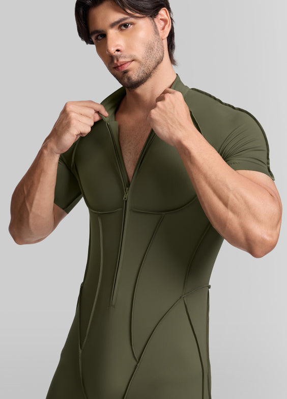 Sleek Shorts Open-Back Herosuit