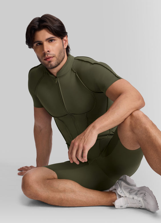Sleek Shorts Open-Back Herosuit