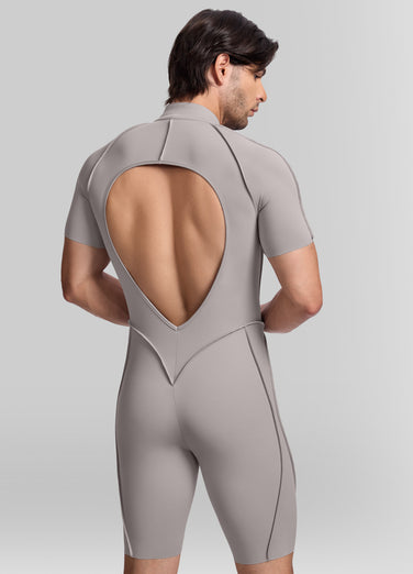 Sleek Shorts Open-Back Herosuit