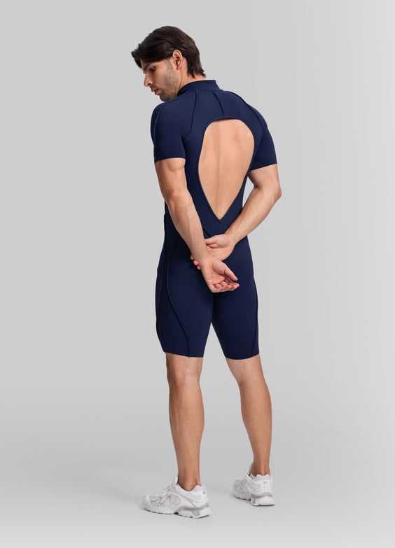 Sleek Shorts Open-Back Herosuit
