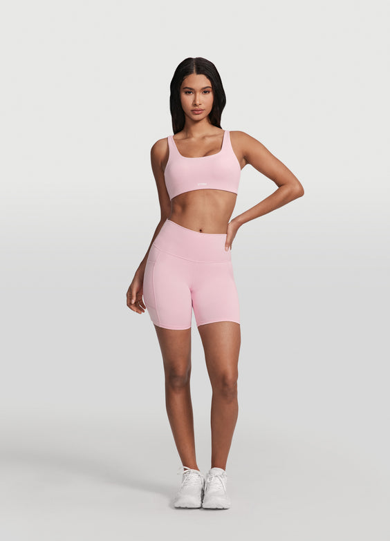 High-Waisted Side Pocket Shorts