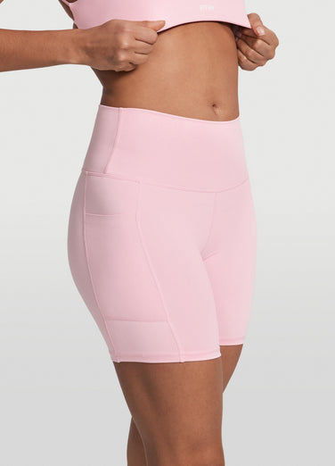High-Waisted Side Pocket Shorts