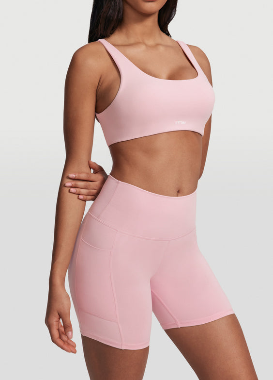 High-Waisted Side Pocket Shorts