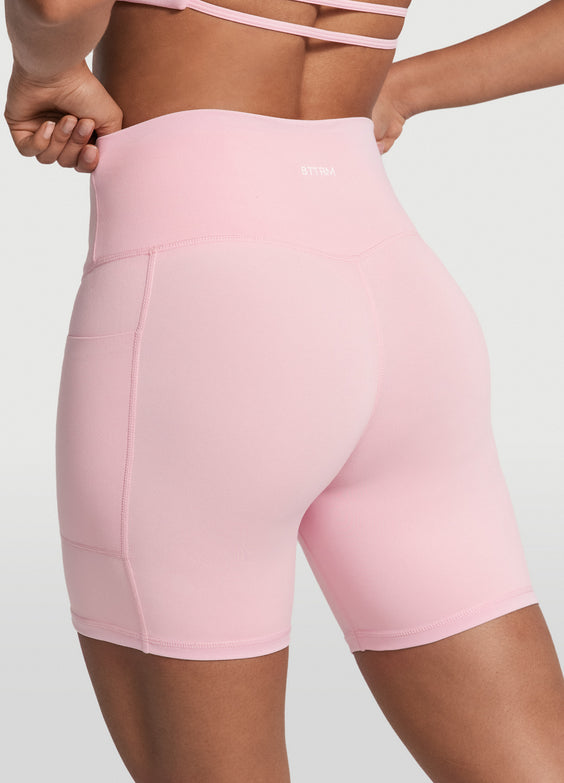 High-Waisted Side Pocket Shorts