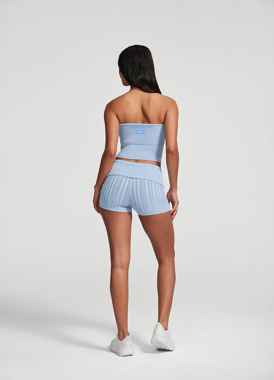 Cable Knit Micro Shorts