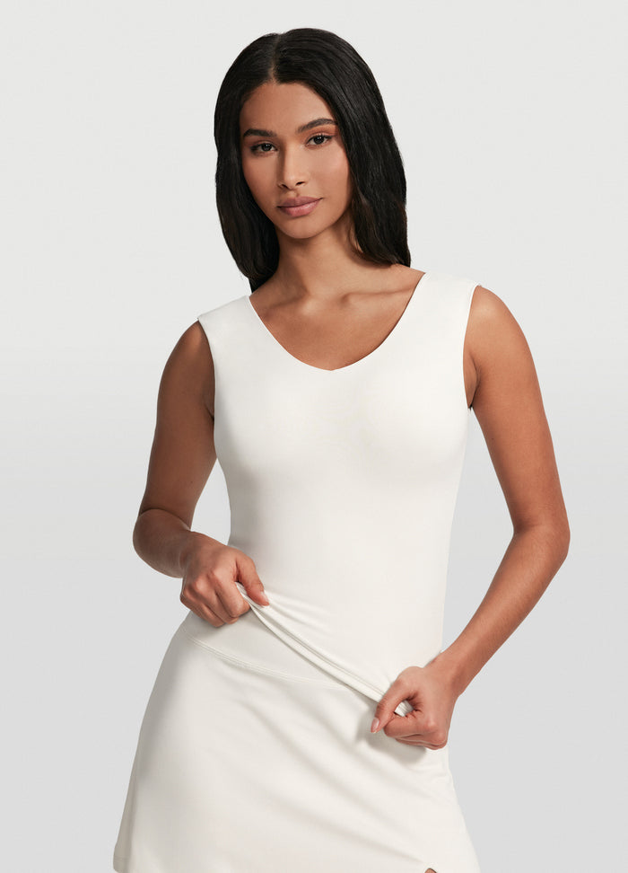 Open Back V-Neck Top