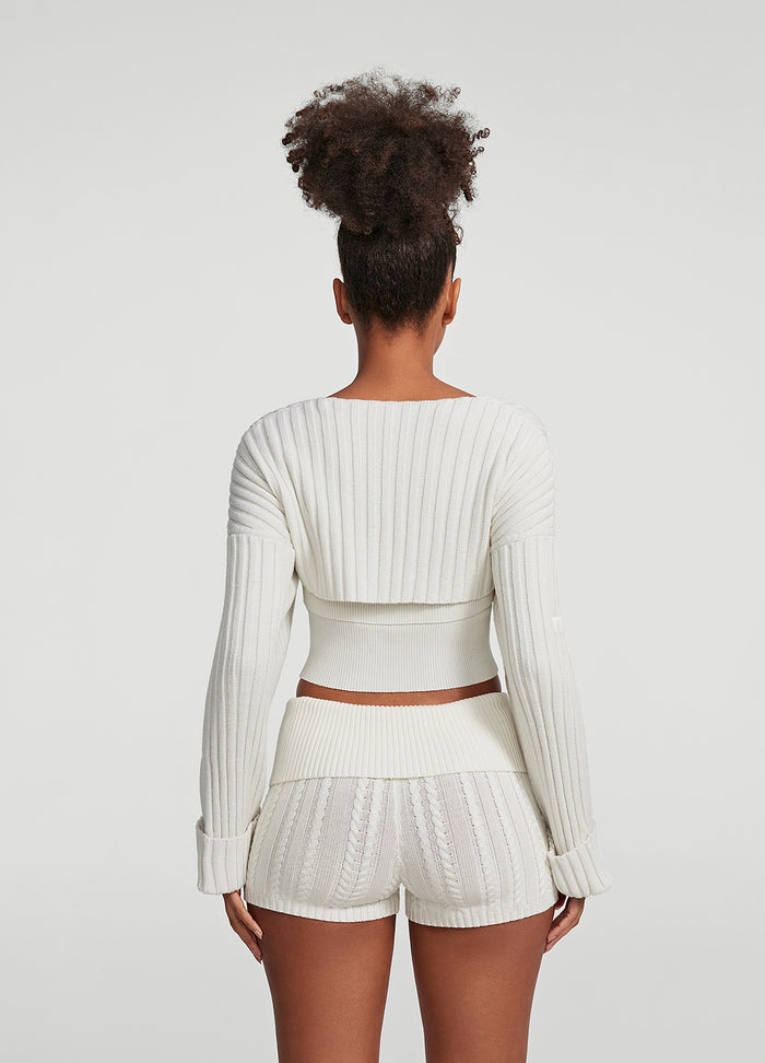 Ribbed Knit Shrug