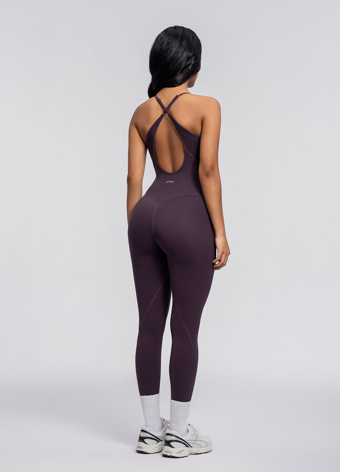 Contrology Crossback Bodysuit (Color: Midnight Plum) | BetterMe Store