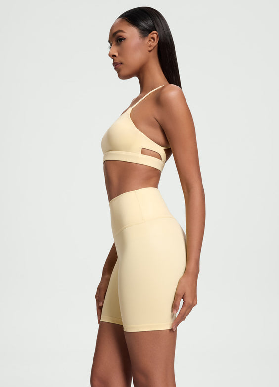 Faux Leather Bike Shorts
