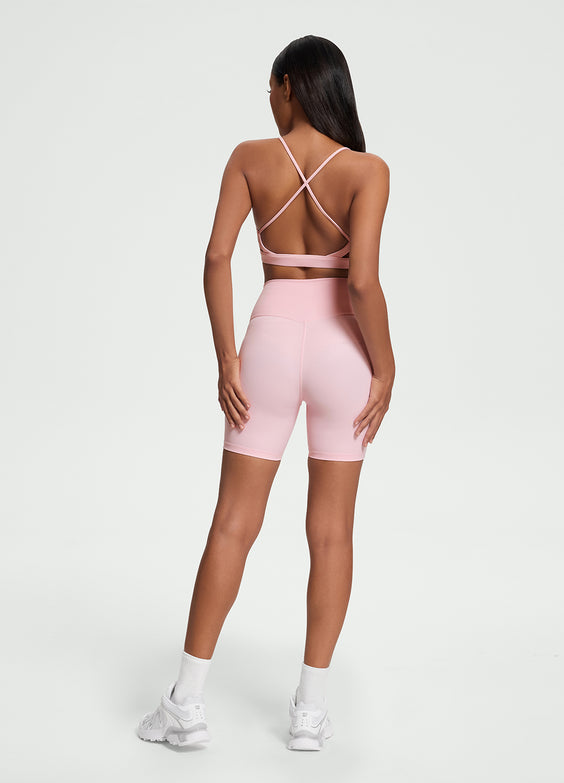 Faux Leather Bike Shorts