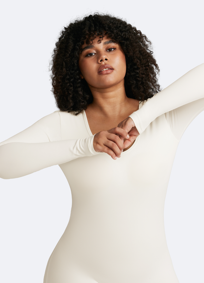 U-back Long Sleeve Bodysuit