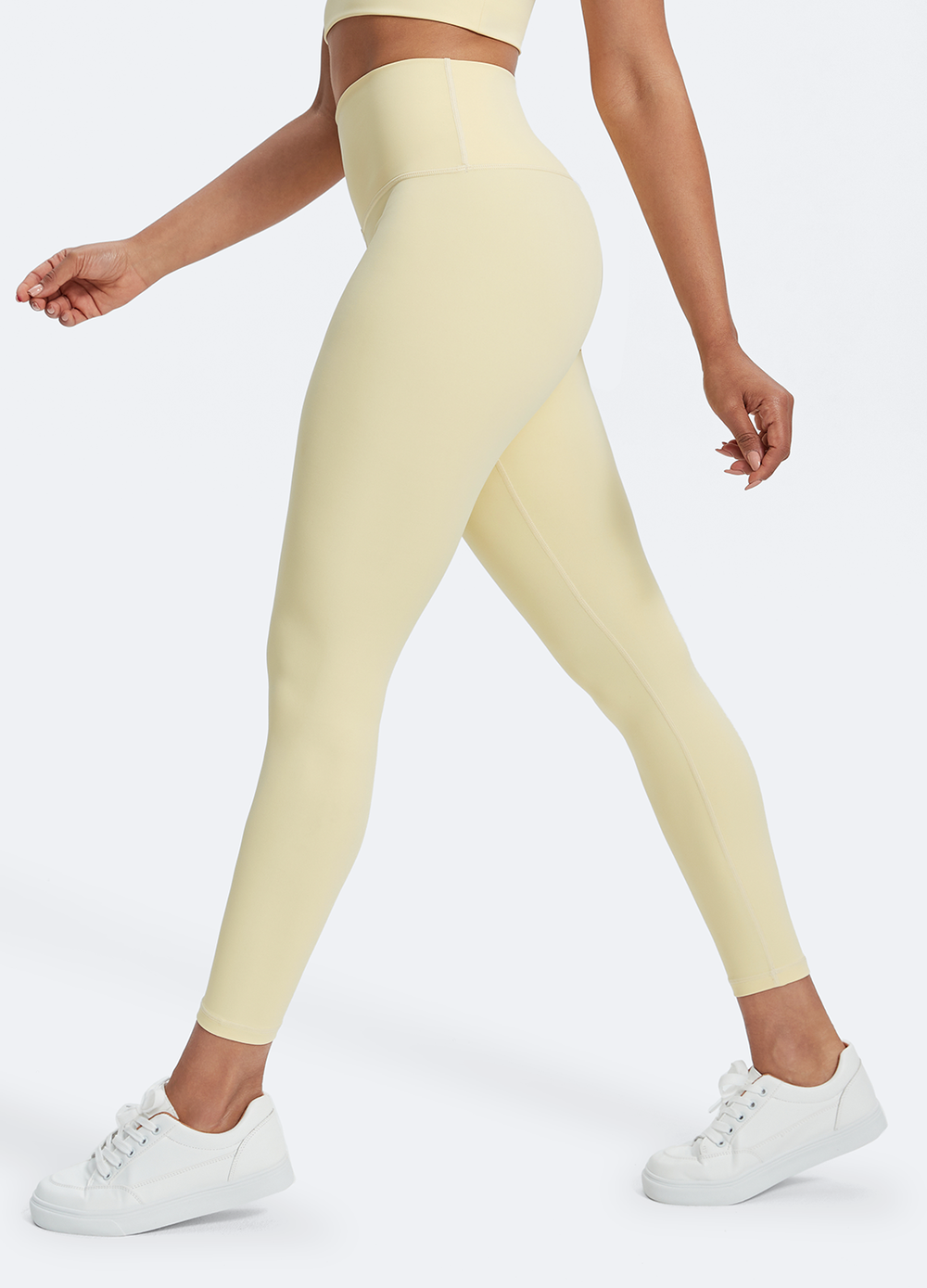 BetterMe Pale Yellow Pilates High-rise leggings for women