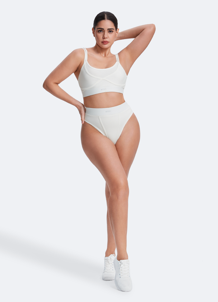 Culotte en coton à taille haute