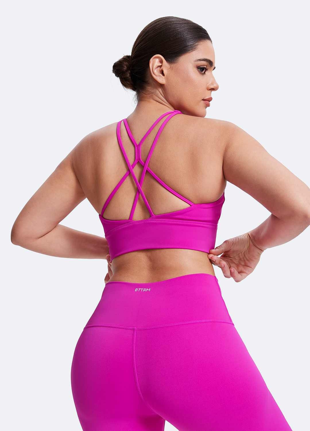 Straps and Support Bra & Pilates high-rise leggings set