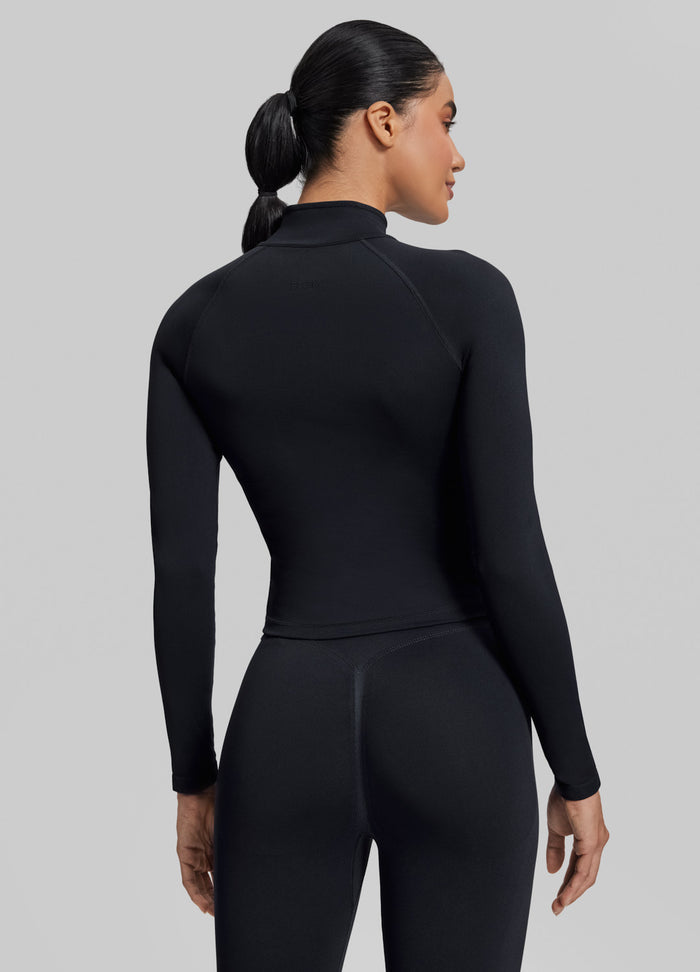 Ultrasculpt Longline Full Zipper Seamless Breathable Warm Jacket