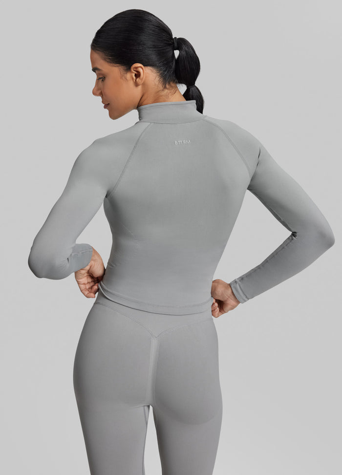 Ultrasculpt Longline Full Zipper Seamless Breathable Warm Jacket