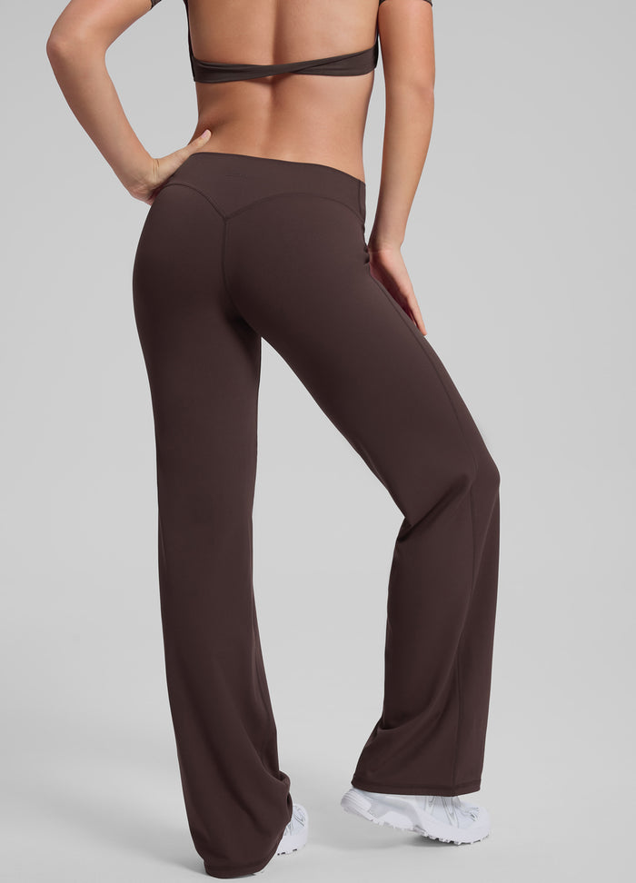 High-Rise Straight Leg Flowy Stretchy Soft Sweat-Wicking Bottoms