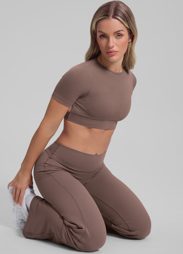 High-Rise Straight Leg Flowy Stretchy Soft Sweat-Wicking Bottoms