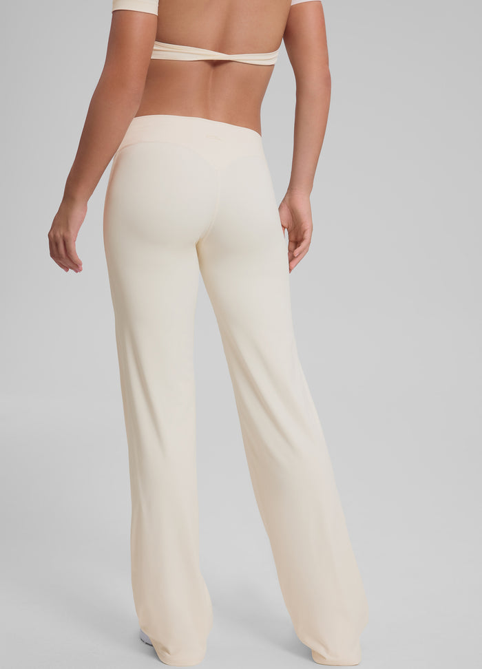 High-Rise Straight Leg Flowy Stretchy Soft Sweat-Wicking Bottoms