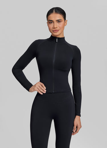 Ultrasculpt Longline Full Zipper Seamless Breathable Warm Jacket