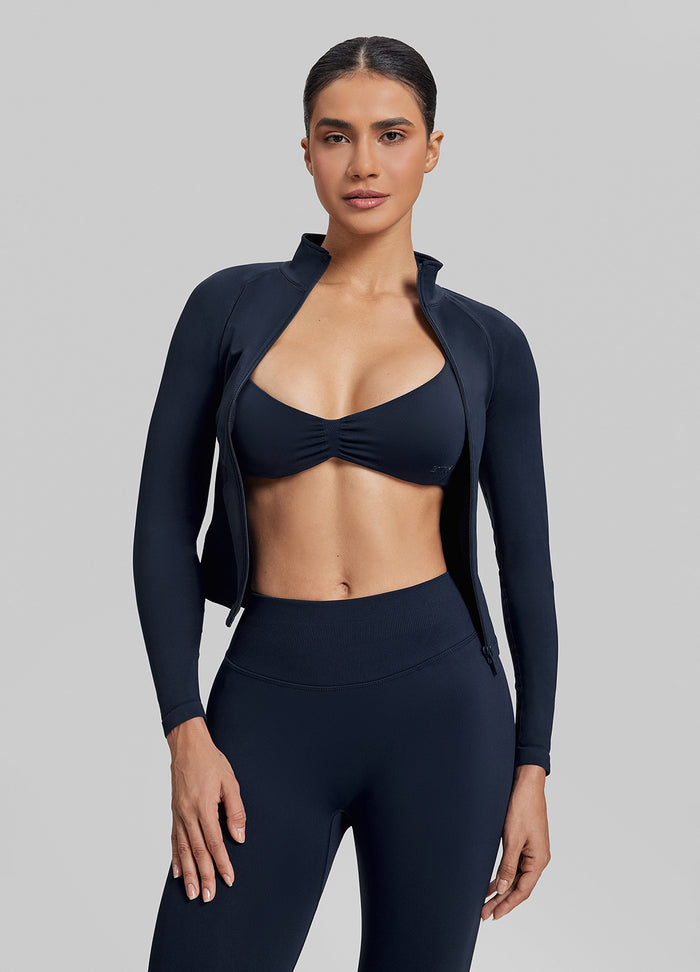 Моделююча безшовна кофта на блискавці