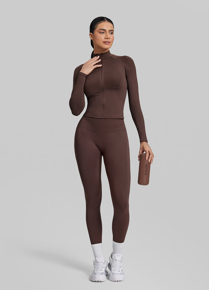 Veste Ultrascupt chaude et respirante sans coutures avec zip intégral