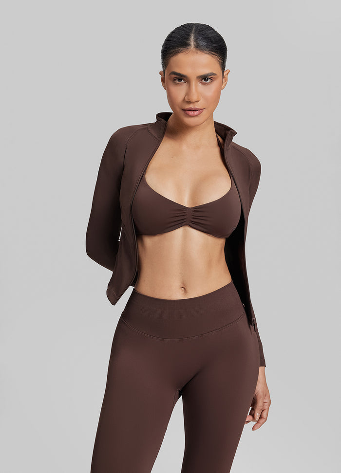 Veste Ultrascupt chaude et respirante sans coutures avec zip intégral