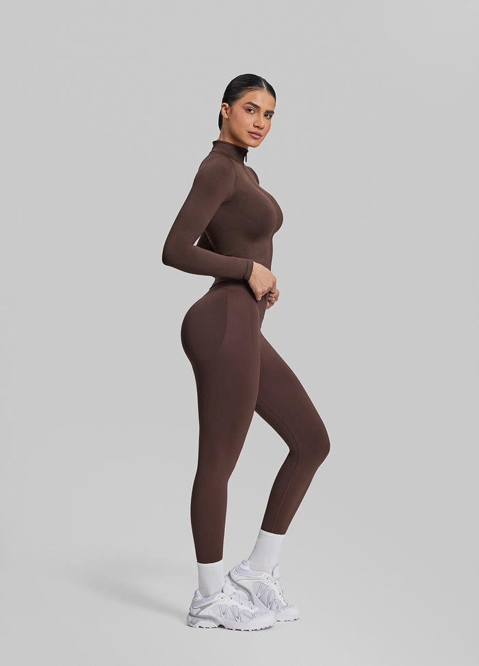 Veste Ultrascupt chaude et respirante sans coutures avec zip intégral