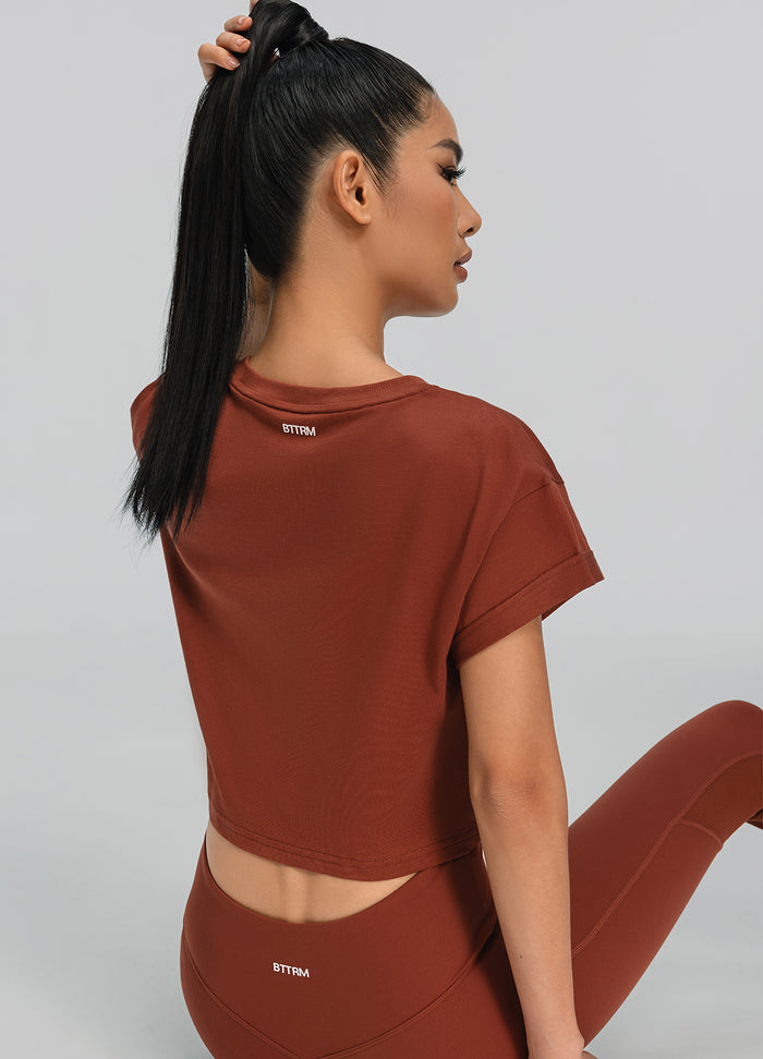 Cropped Cotton T-Shirt