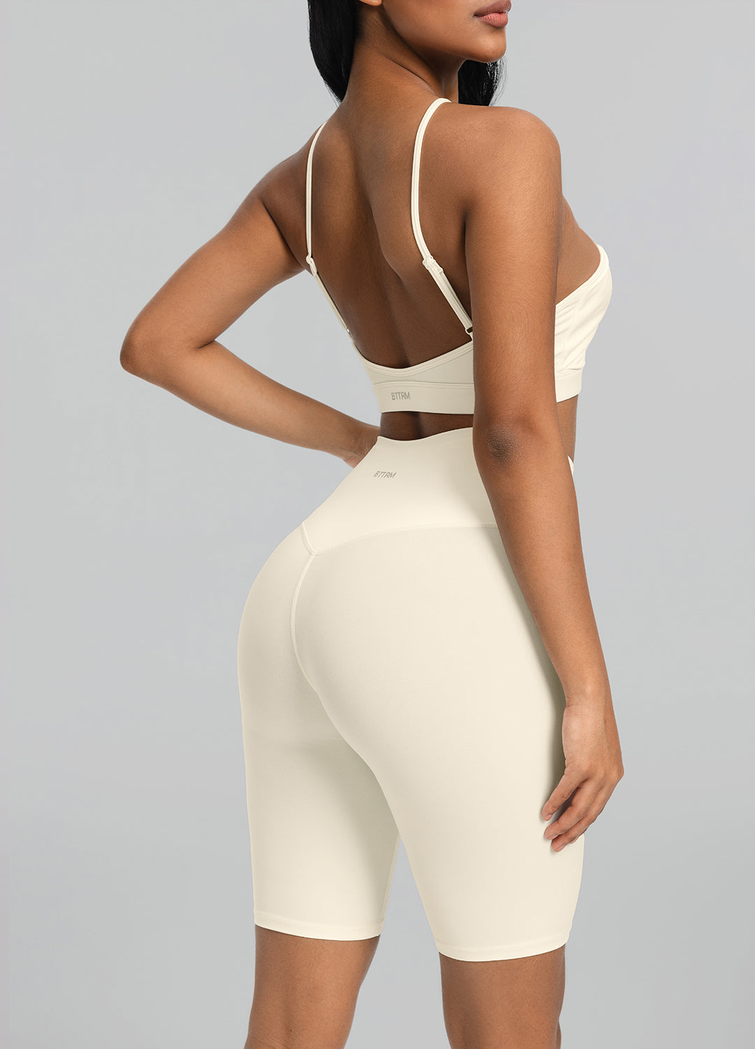 BetterMe Women's High-Waisted Bike Shorts, Creamy Vanilla, Size XL, Lightweight, Zero-Friction Soft Fit, Gym, Yoga & Lounge Activewear