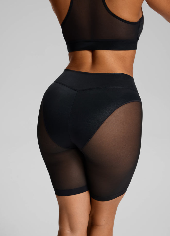 Bermuda Modeladora de Ciclista Translúcida