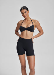 Ultrasculpt Halterneck Backless Strappy Functional Twill Knit Bra